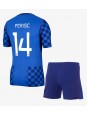 Kroatien Ivan Perisic #14 Replika Borta Kläder Barn VM 2026 Kortärmad (+ byxor)